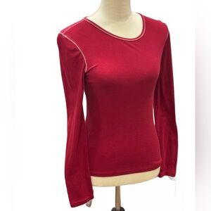 🌻4/$20🌻 Women's GapBody Red Long Sleeve Top Sz M